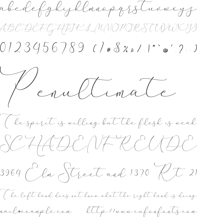 Love Language font preview