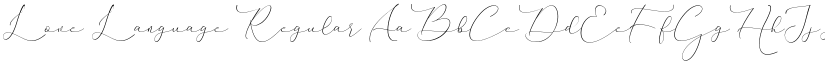 Love Language Regular font