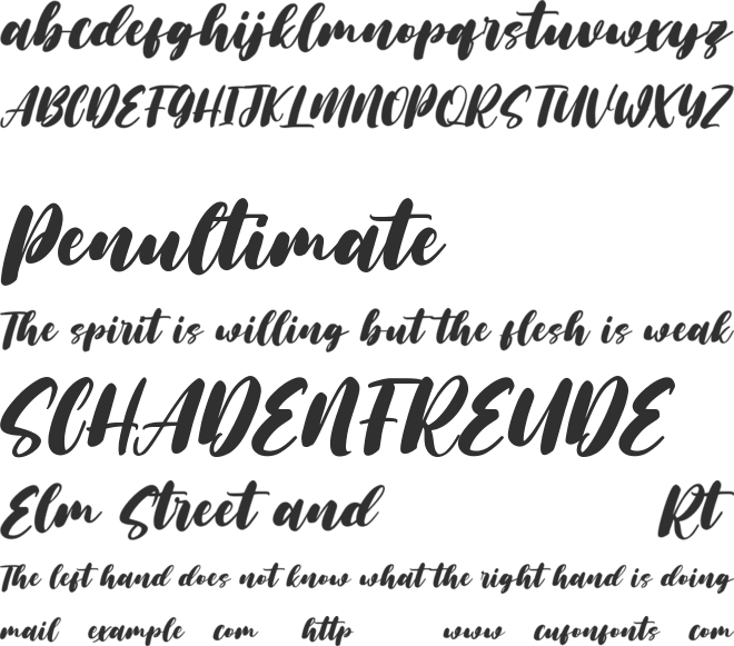 Silver Rainbow Free font preview