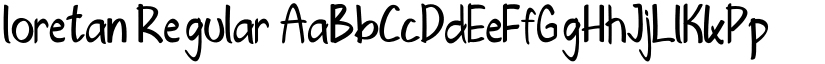 loretan Regular font