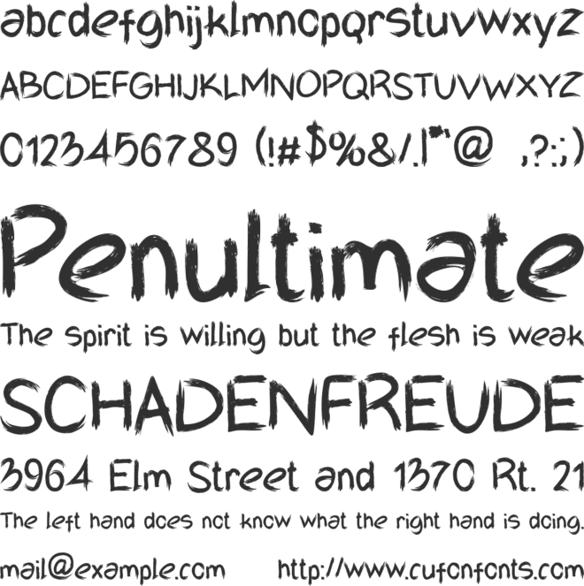 MrBlacky font preview