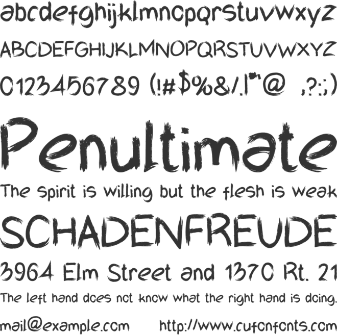 MrBlacky font preview