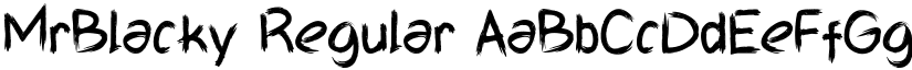 MrBlacky Regular font