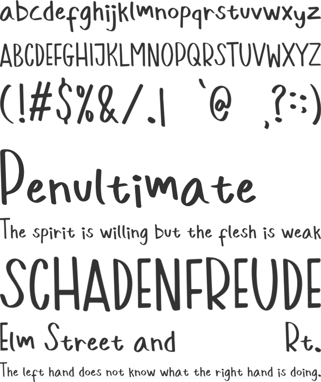 Mello Hello font preview