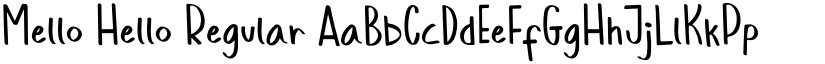 Mello Hello Regular font