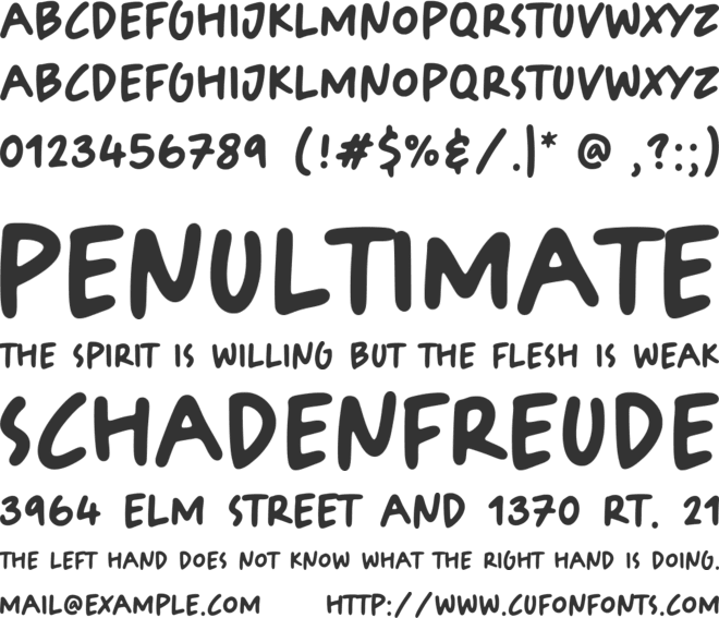 Tomatoes Cake font preview