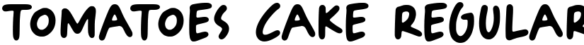 Tomatoes Cake Regular font