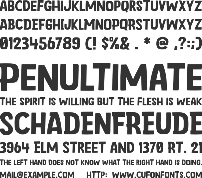 April Easter font preview