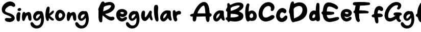 Singkong Regular font