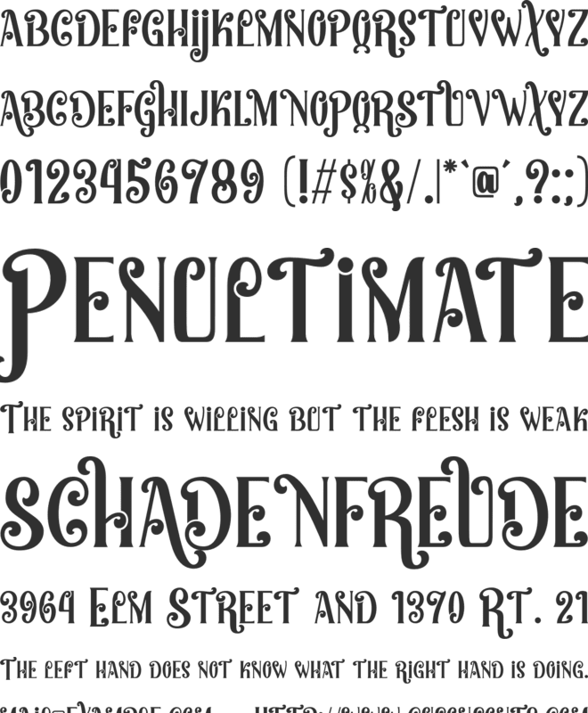 Christmas Sundaylab font preview