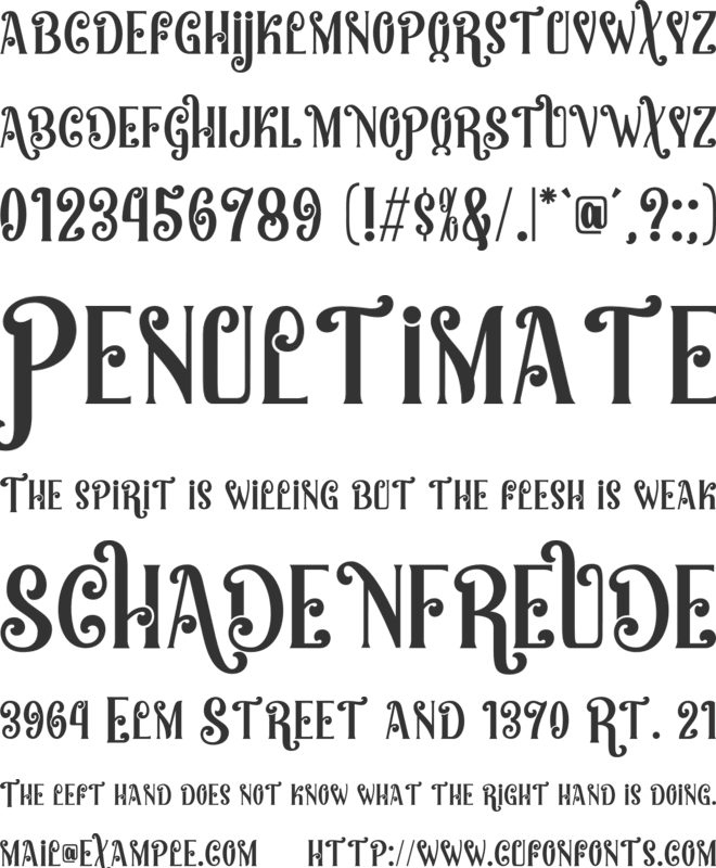 Christmas Sundaylab font preview