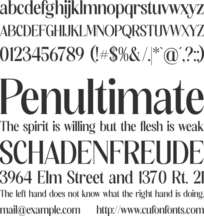 Black Runters font preview