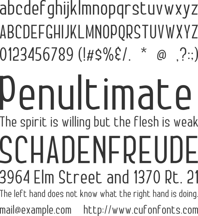 Brostel font preview