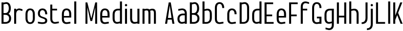 Brostel Medium font