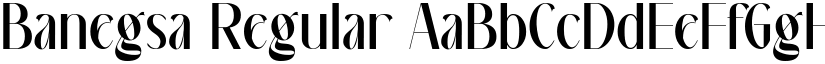 Banegsa Regular font