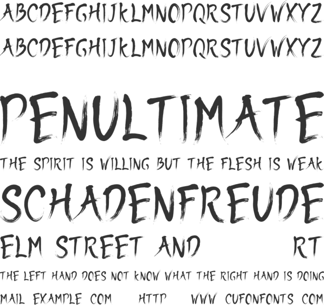 SDAsian font preview