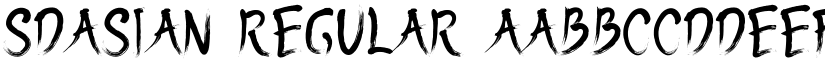 SDAsian Regular font