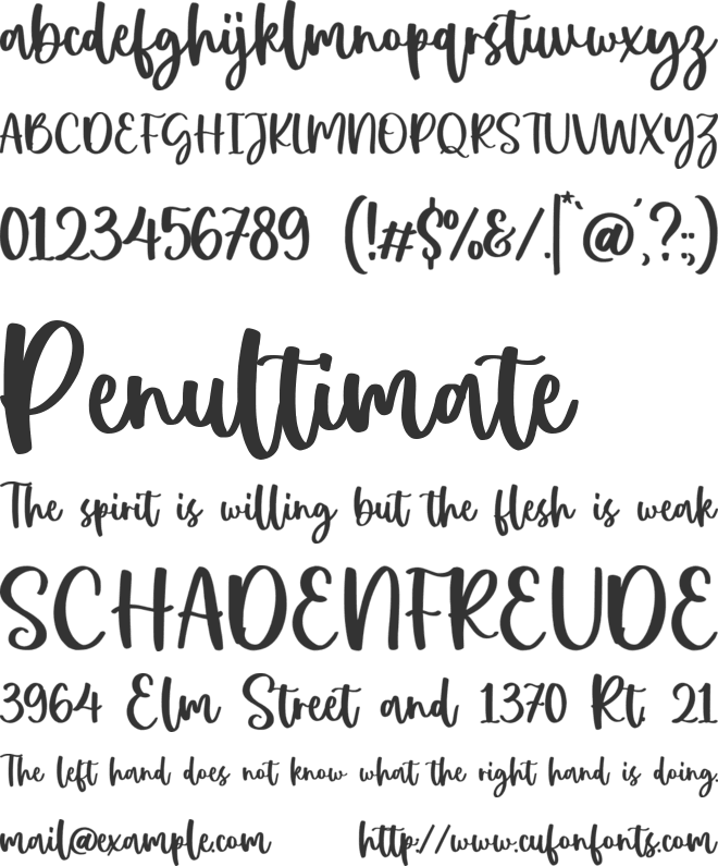 Senjakala Cerita font preview