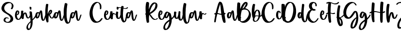 Senjakala Cerita Regular font