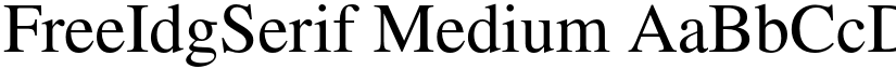 FreeIdgSerif Medium font