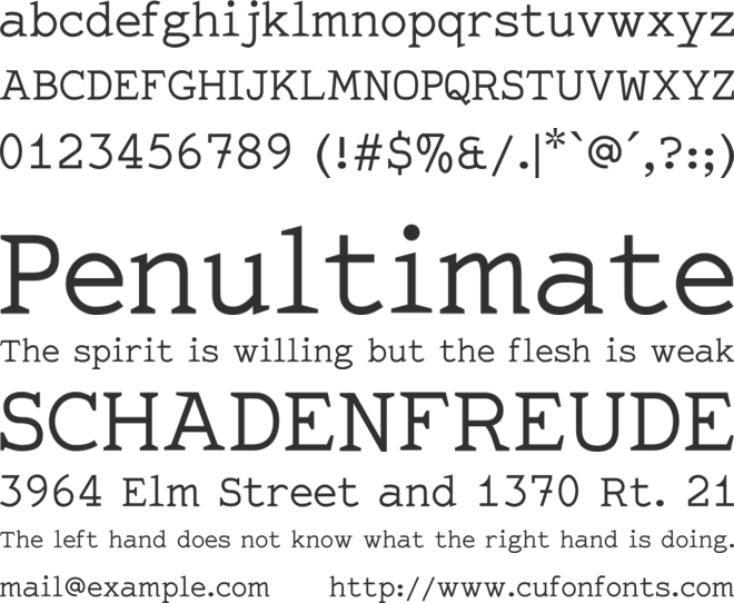sixpack font preview