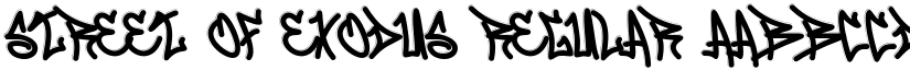 Street Of Exodus Regular font