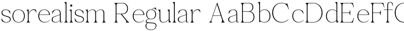 sorealism Regular font