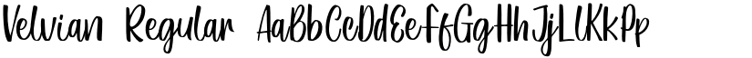 Velvian Regular font