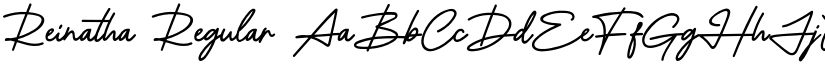Reinatha Regular font