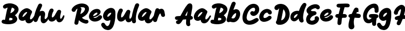 Bahu Regular font