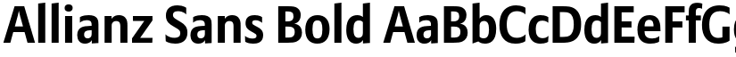 Allianz Sans Bold font