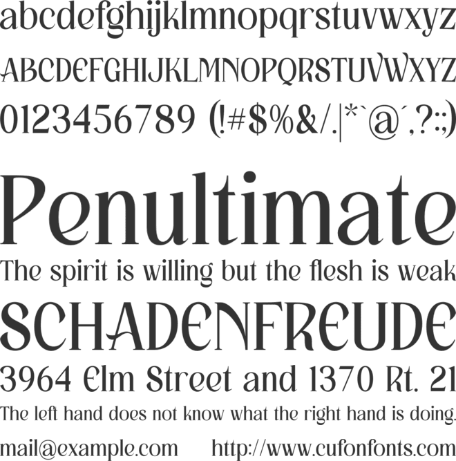 Hafigde font preview