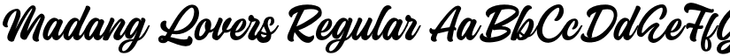 Madang Lovers Regular font