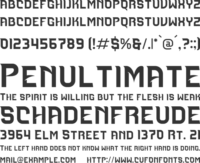 GARUNDA font preview