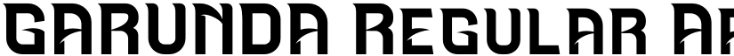 GARUNDA Regular font