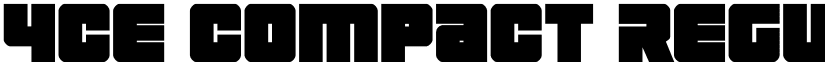 4ce Compact Regular font