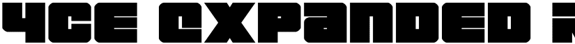 4ce Expanded Regular font
