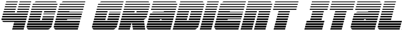 4ce Gradient Italic Regular font