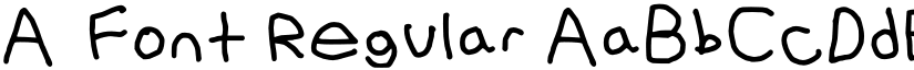 A-Font Regular font