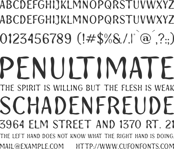 Monotime font preview
