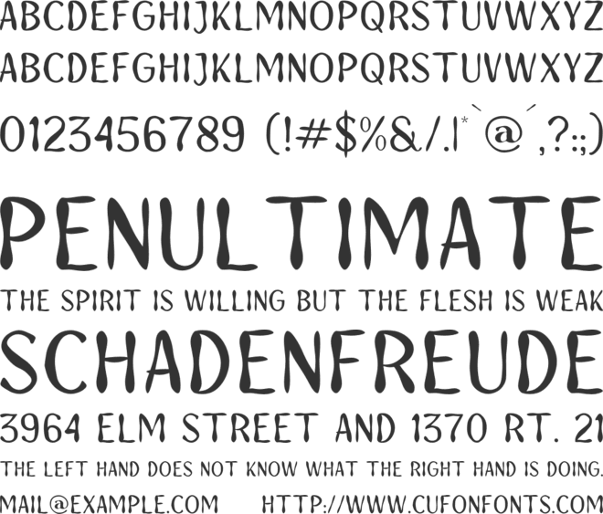 Monotime font preview