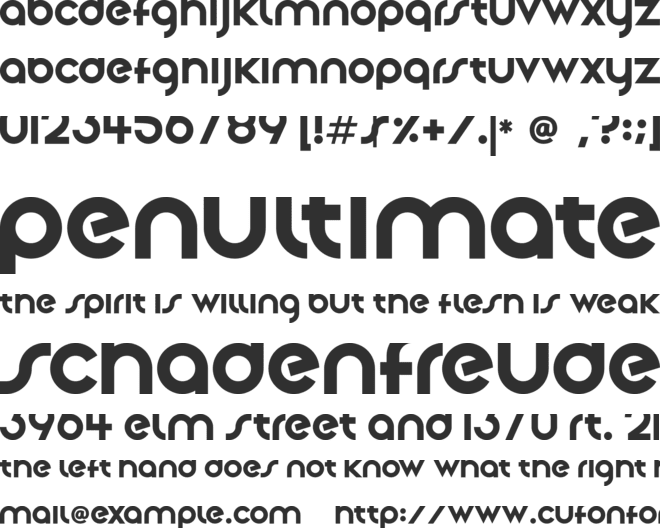 Evermore font preview