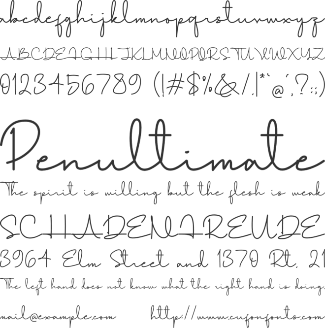 Healing Fairy font preview