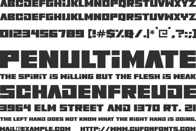 Antimatter font preview