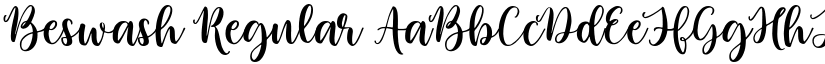 Beswash Regular font