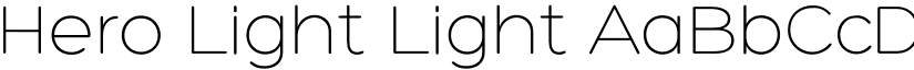 Hero Light Light font