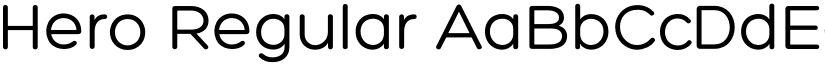 Hero Regular font
