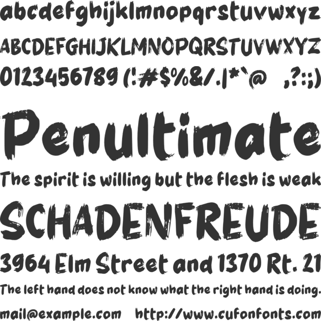 g Grillin font preview