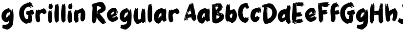 g Grillin Regular font