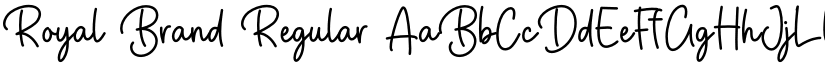 Royal Brand Regular font